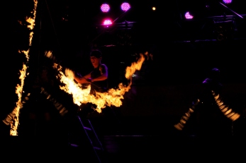 Darmstadt unter Strom 2009 - Feuershow